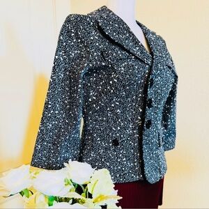 Courtenay Elegant Black and White Women's Jacket
